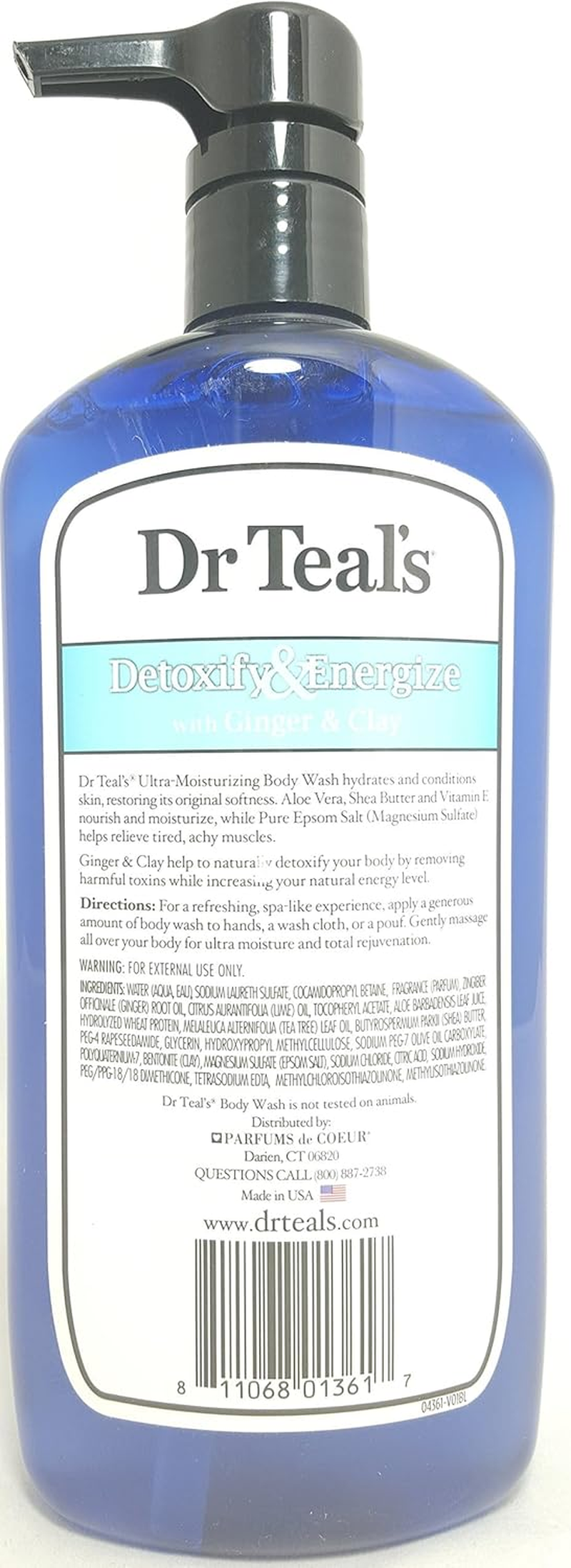 Dr. Teal'S Pure Epsom Salt Body Wash, Detox, 24 Fluid Ounce image number 3