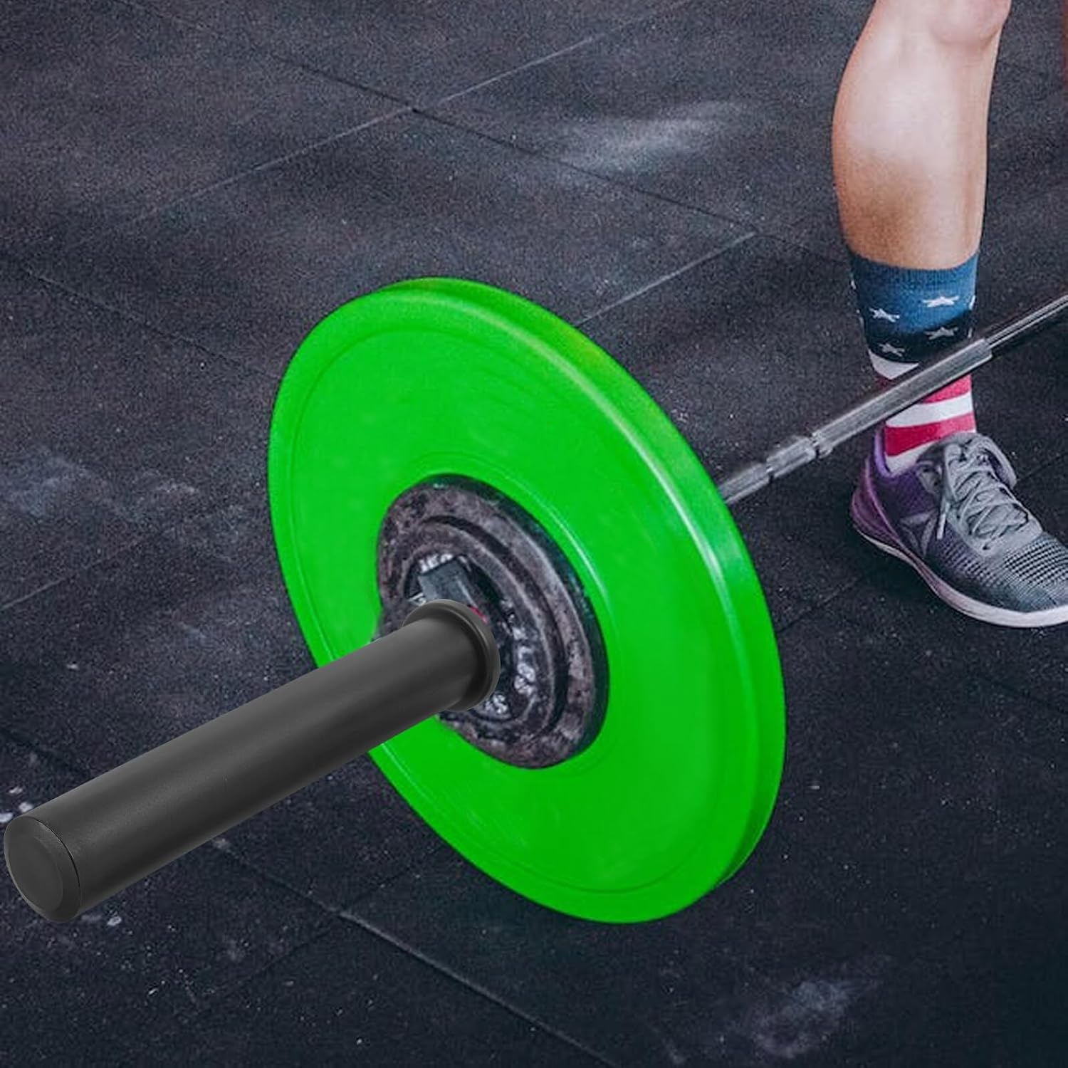 Milisten Barbell End Caps and Weight Bar Sleeve Adapter Pair, Steel Barbell Attachment Sleeves for Strength Training Equipment, Compatible Gym Bar Converters for Fitness and Weightlifting image number 2