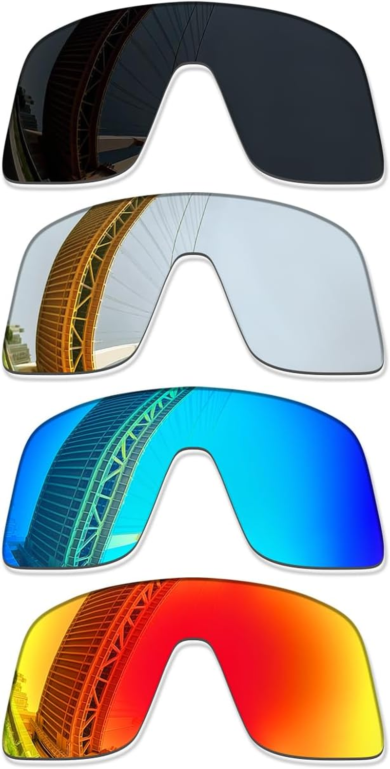 Lenzprose 1.5MM Polarized Replacement Lenses for Oakley Sutro S OO9462 Sunglasses, Anti-Scratch | Perfectly Fit
