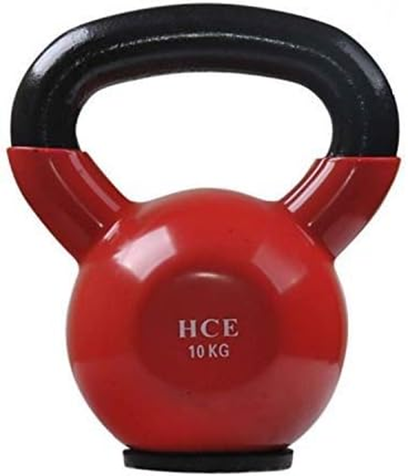 Kettlebells - Pro-Grade Steel Handle Vinyl Coated Weights by HCE - Kettlebell Workout, Crossfit, MMA, Bodybuilding, Power Weightlifting - Home Gym Fitness Sport Equipment