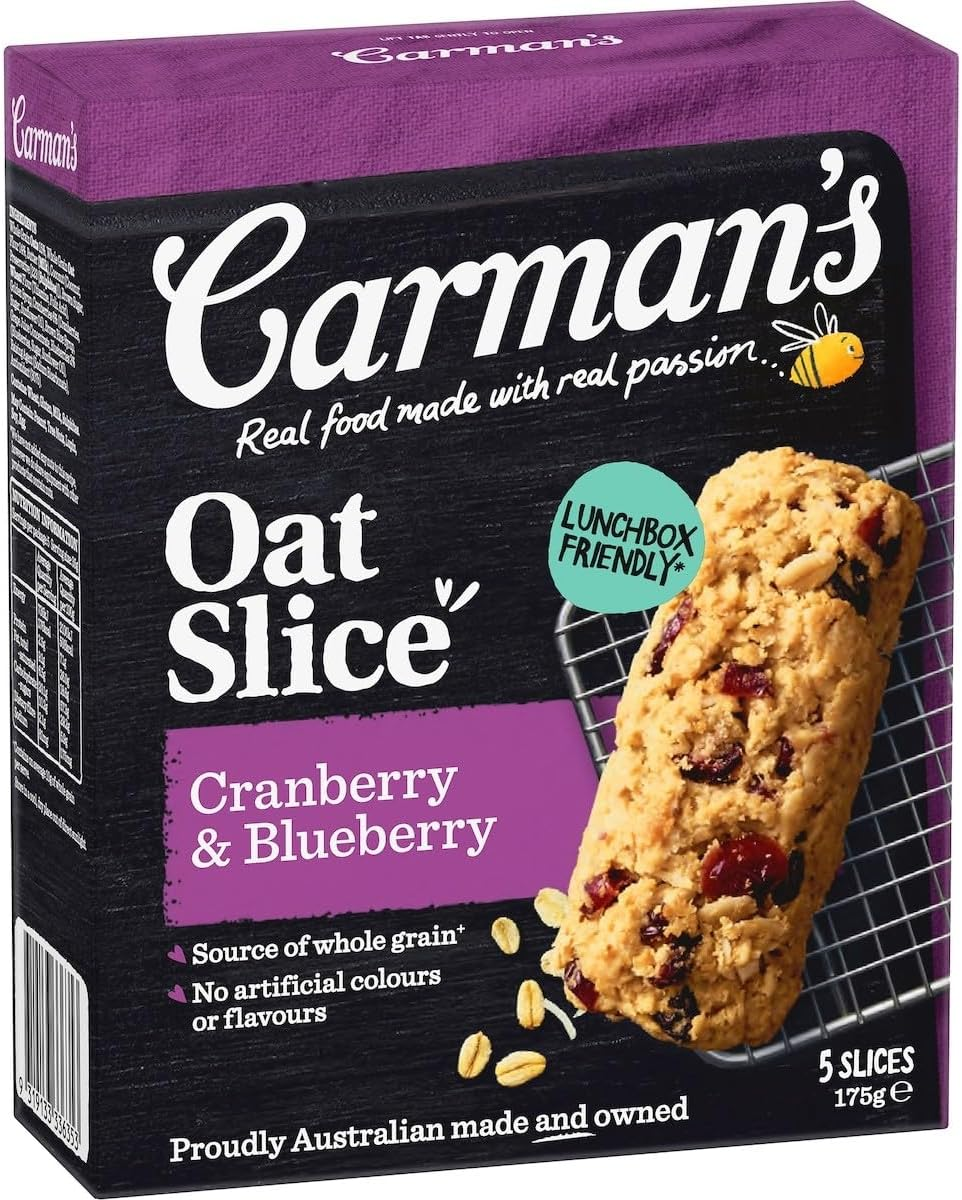 Carman'S Cranberry and Blueberry Oat Slice, Light Brown, 175 G image number 2