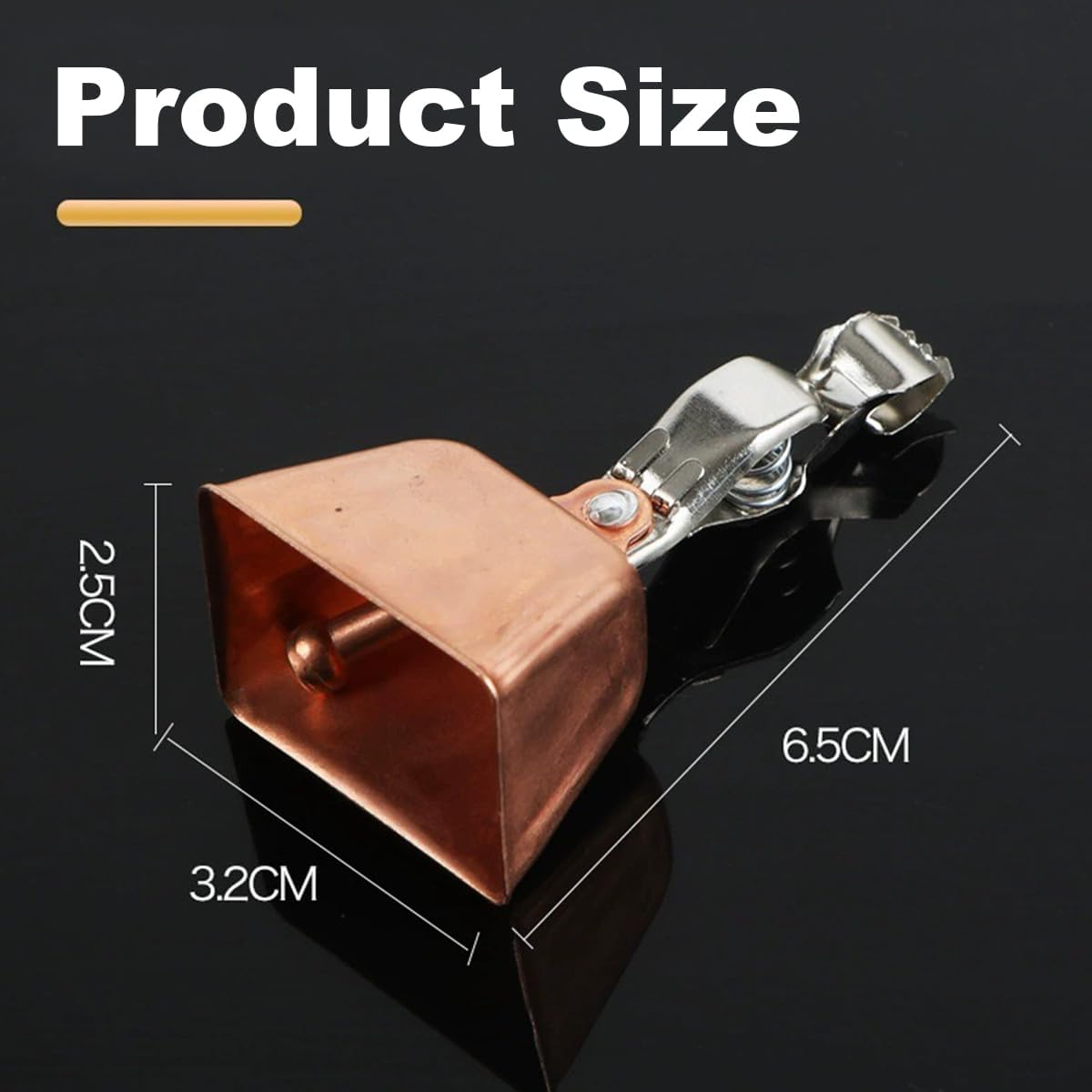 20 Pack Fishing Rod Bells,Clip-On Alert Bells for Angling, Ice Fishing Accessories image number 2