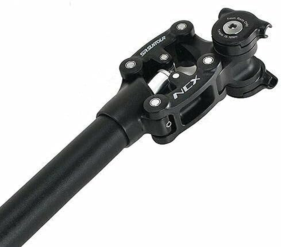 SR Suntour SP12 NCX Suspension Seat Post with Protective Cover 27.2X350Mm,Black, VK2350 image number 4