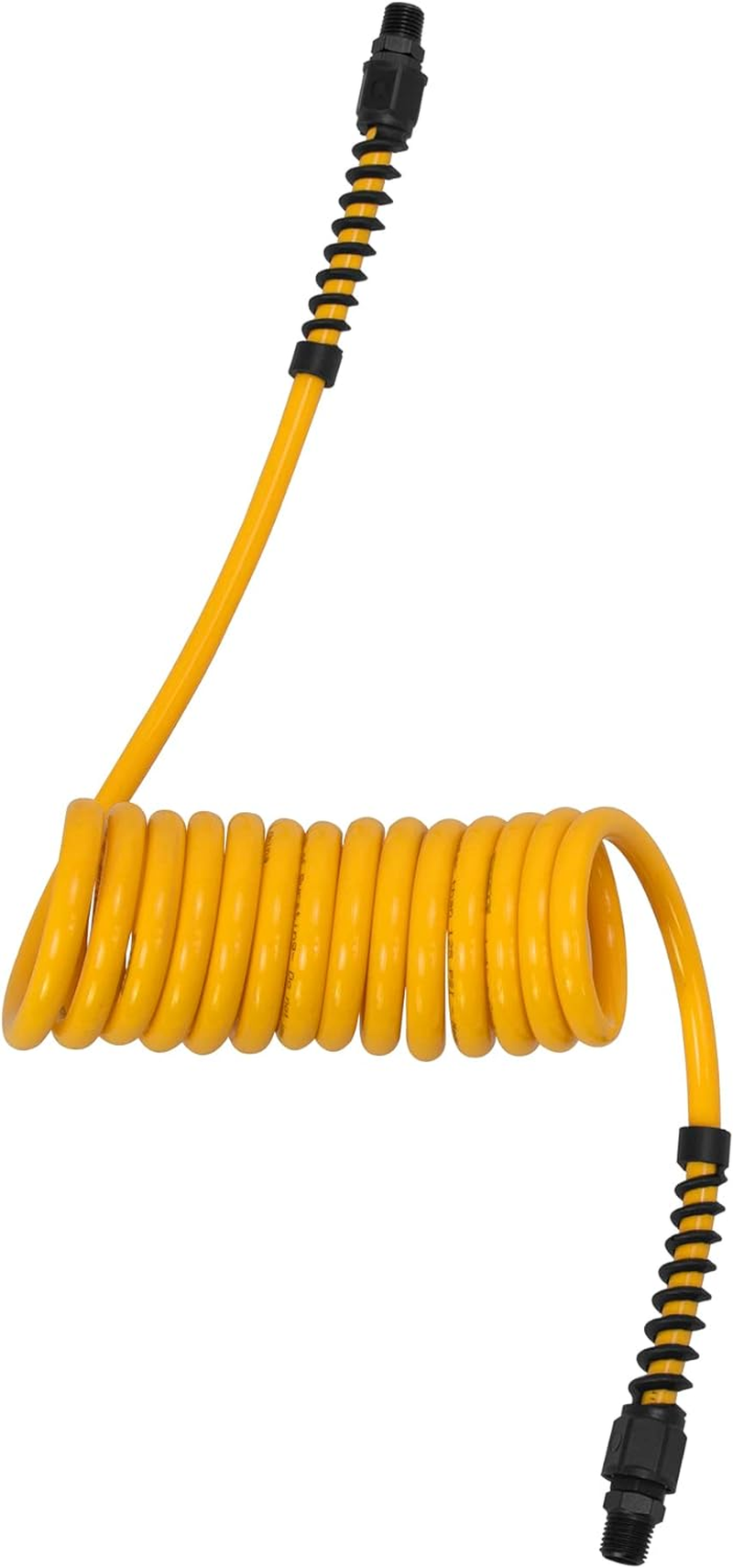 1/4" X 10 Ft Polyurethane Recoil Hose with 1/4" Fittings & Bend Restrictors image number 3