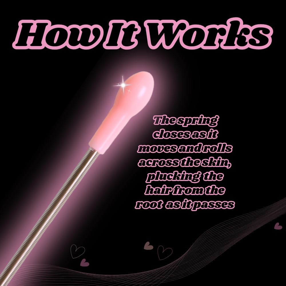 TRIXES Facial Hair Remover - Spring Epilator Tool for Quick Hair Removal - Effective Threading Alternative image number 1