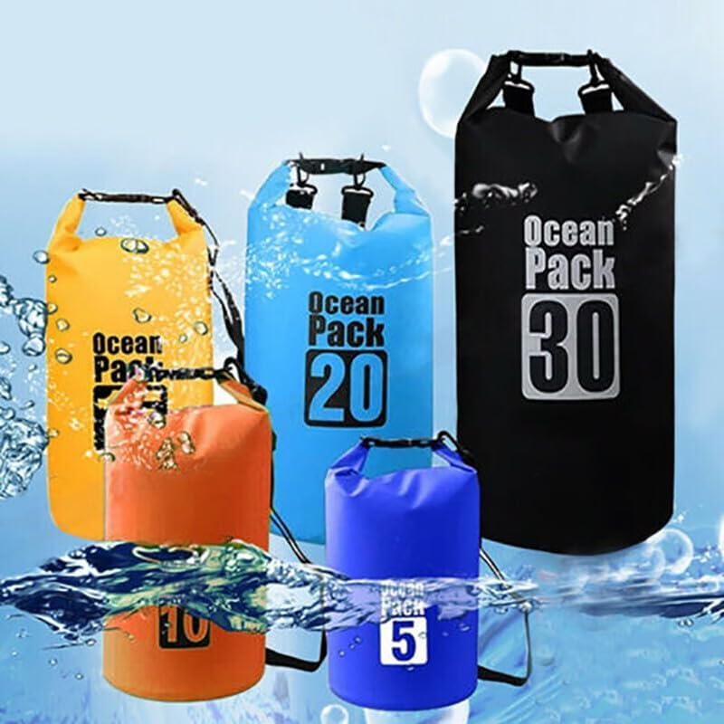 AIMALL Dry Bag 2/5/10/15/20/30 L, Waterproof PVC, Versatile for Fishing, Camping, Canoeing & Outdoor Sports image number 4