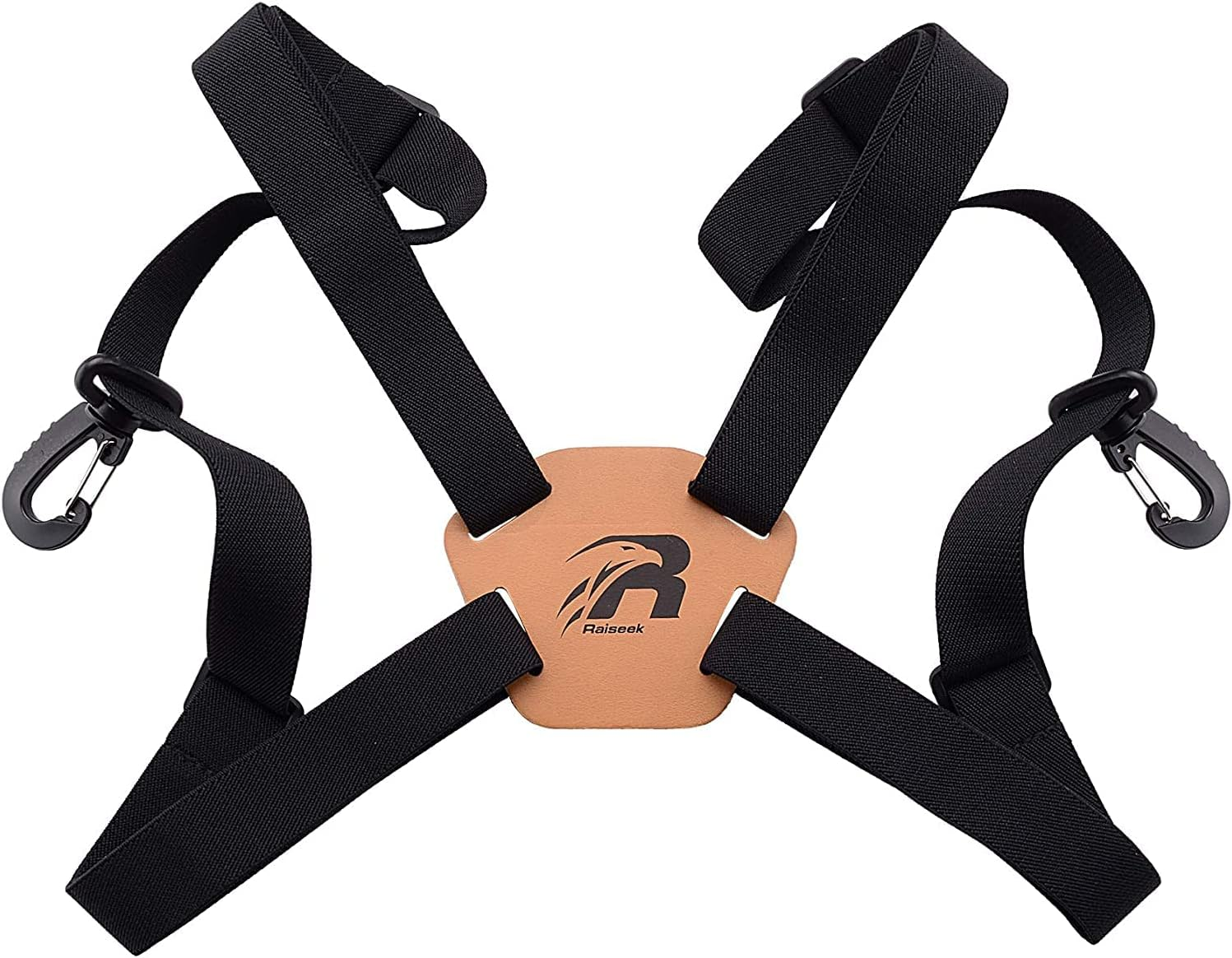 BOOSTEADY Binocular Harness Strap Adjustable Stretchy, Camera Chest Harness with 2 Loop Connectors, Hunting Accessories
