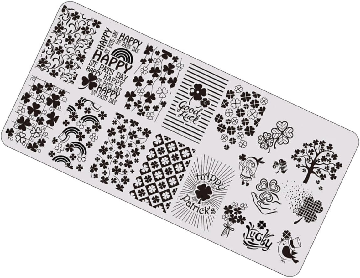 Gogogmee Patrick'S Day Nail Stamping Templates Durable Nail Decoration Plates for Creative Manicure Art for Festive Easy to Use Stencils for And image number 3
