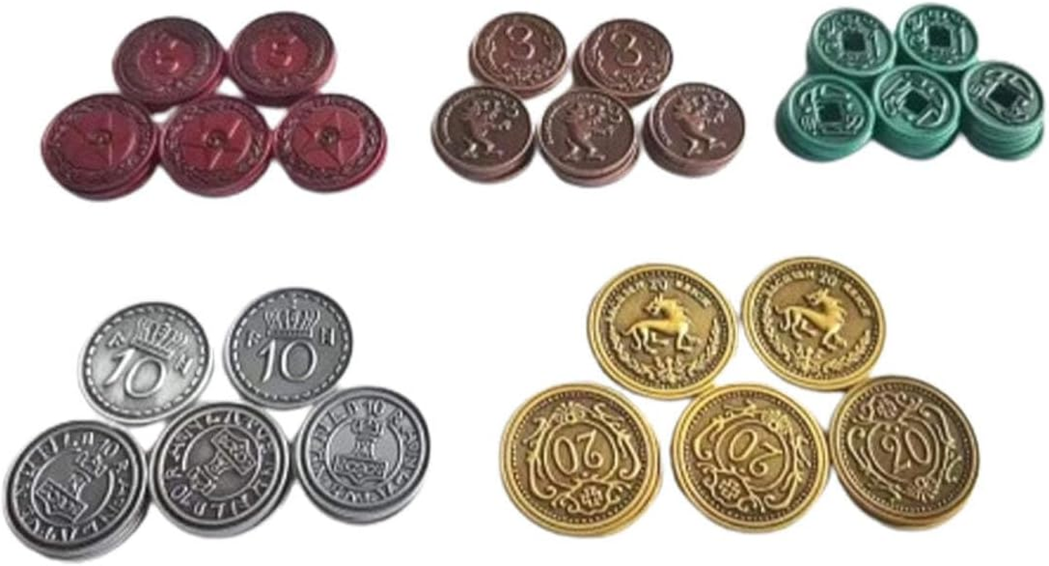 Stonemaier Games Scythe and Expeditions 80 Metal Coins