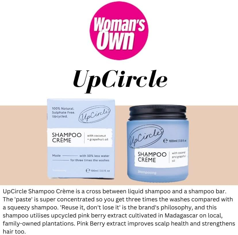 Upcircle Cream Shampoo with Coconut and Grapefruit Oil 100 Ml image number 3
