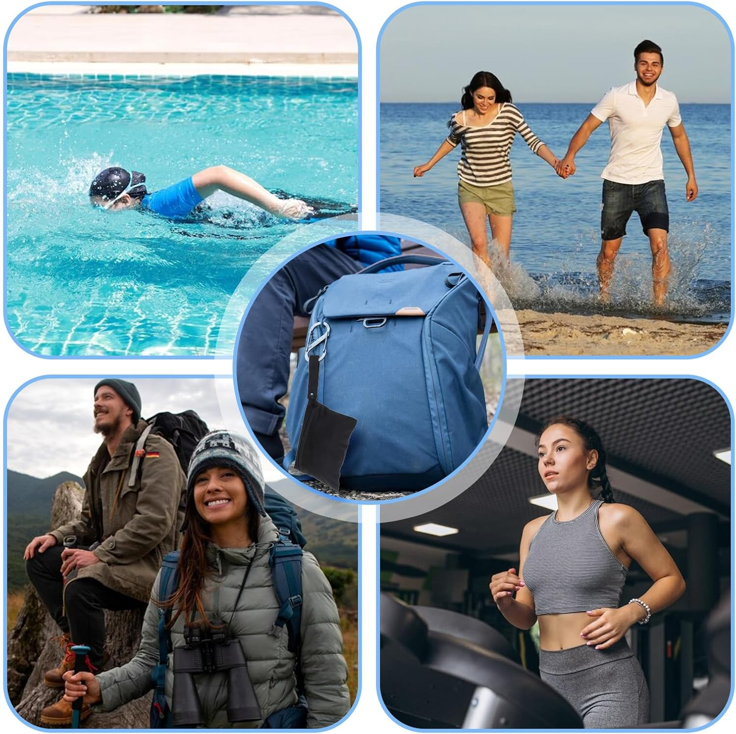 2 Pack Travel Soap Bag with 2 Foam Nets, Quick Dry Soap Bag for Bathrooms or Showers, Portable Travel Case, Bars, Cleaner Bag, Pocket for Camping Enthusiasts (Color image number 1