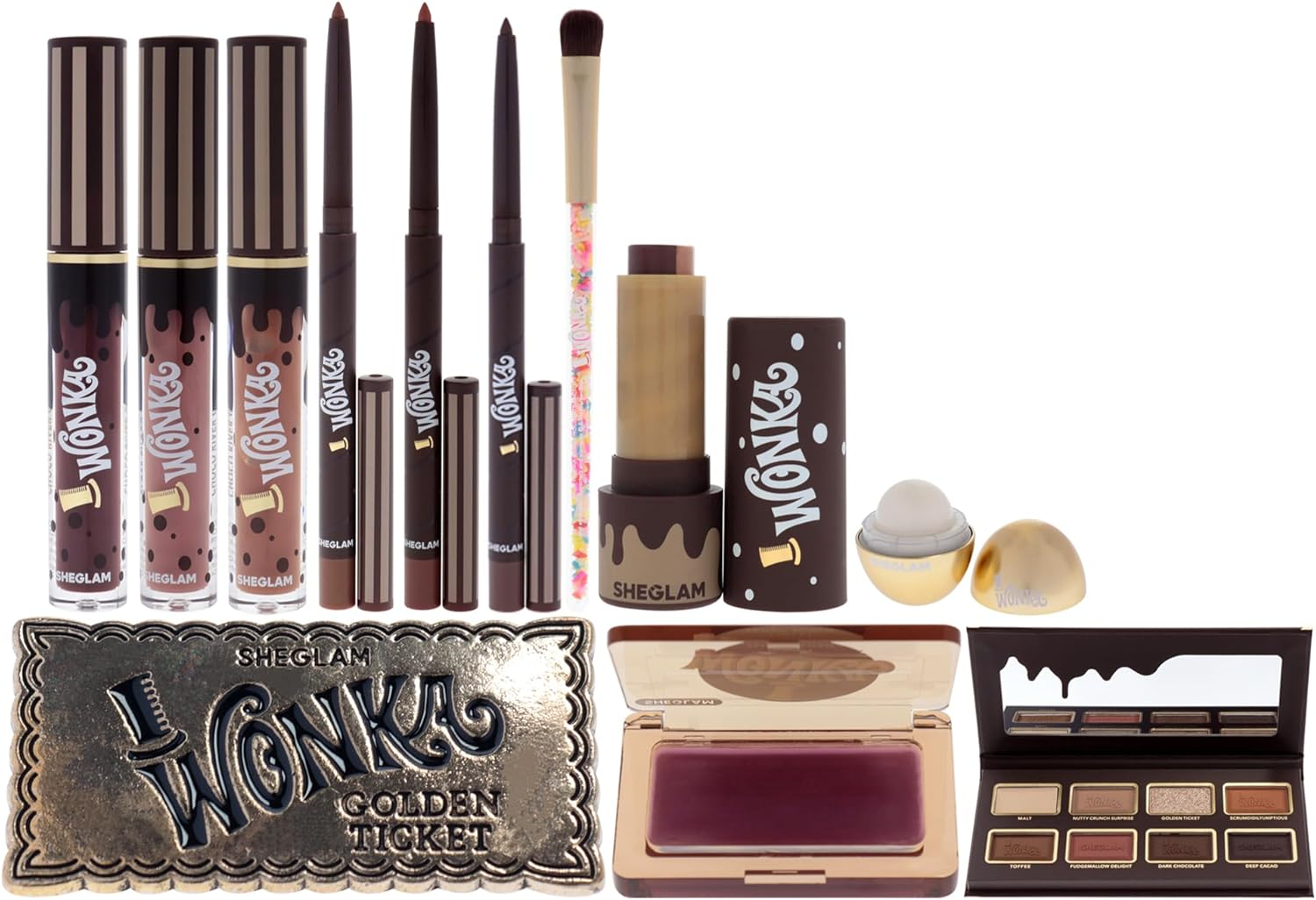 Willy Wonka Sheglam Full Collection Set - the Chocolate Factory by Sheglam for Women - 12 Pc Gift Set image number 4