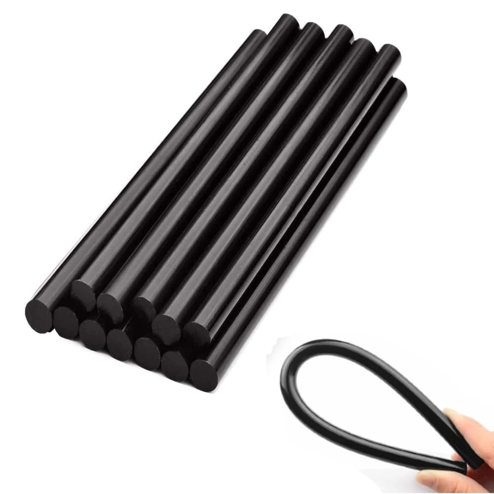 15Pcs Hot Melt Glue Sticks,270 X11Mm Car Dent Repair Kit,Handmade Craft DIY Home Office Project Craft Fix & Repairs(Black)