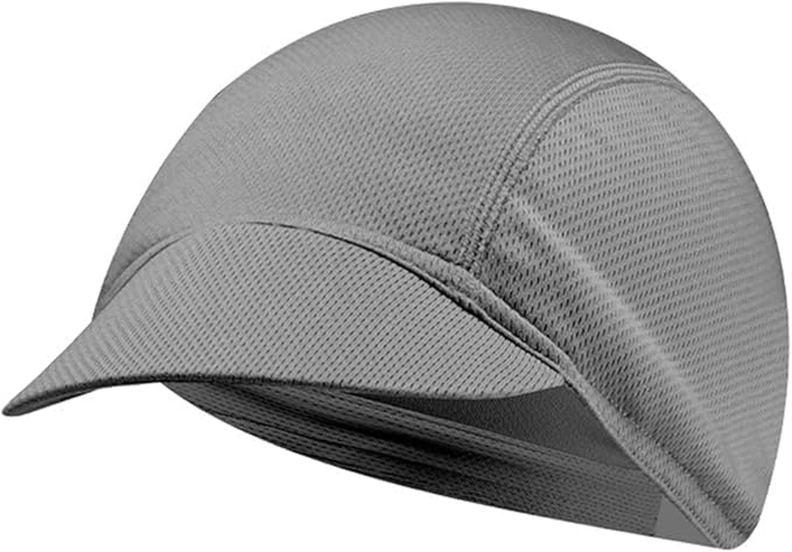 Lightweight Cycling Caps under Helmet Retro Skull Cap Breathable Sports Cap Quick Drying Running Cap Flat Cap Sun Protection Hat Sports Protective Gear Accessory image number 2