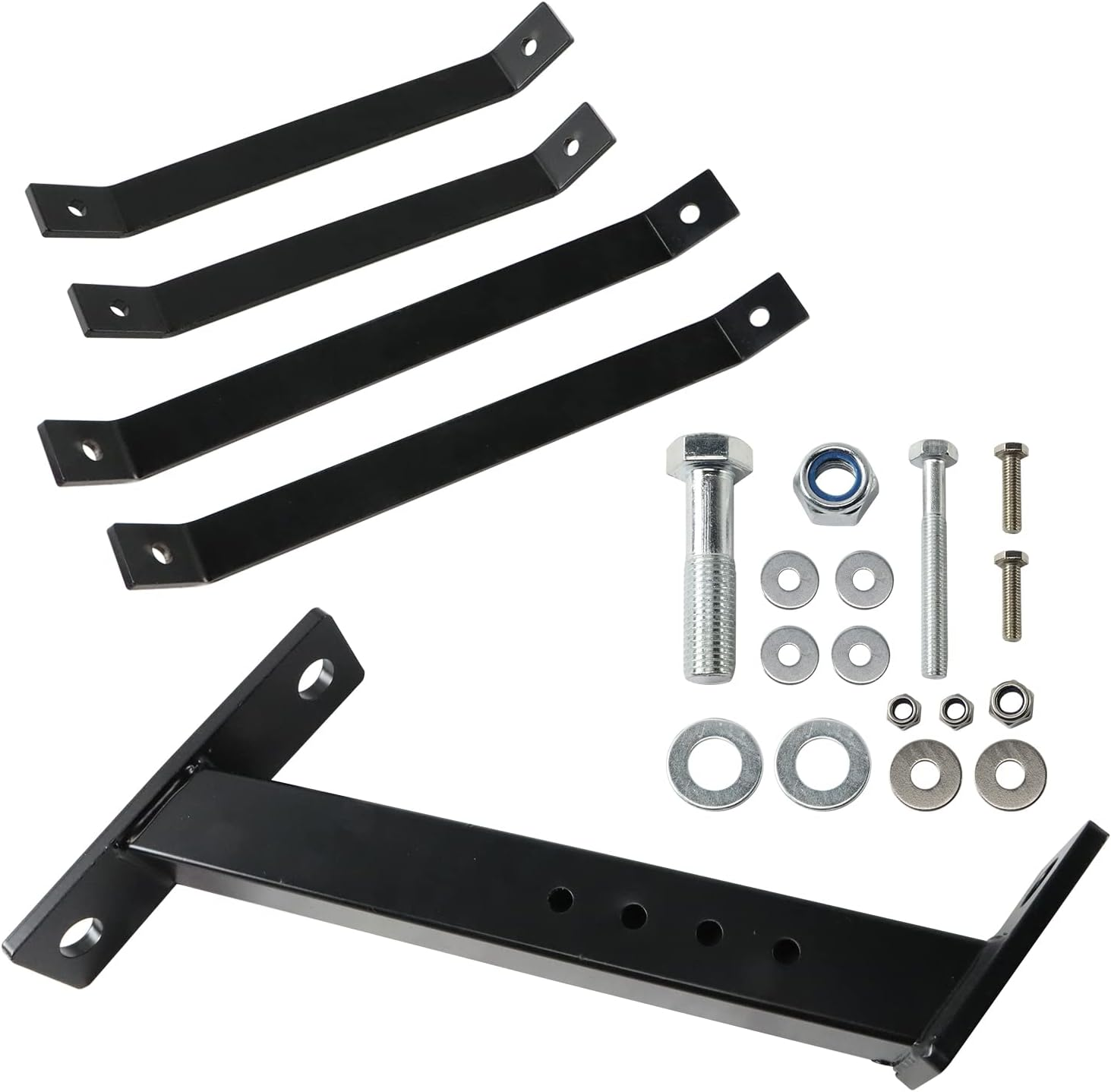 Lawn Tractor Trailer Hitch for Lawn Mower and Garden Tractor - Iron Construction, Compatible with 3/4" Shank or Smaller Trailer-Hitch Balls - Installation Instructions Included image number 4