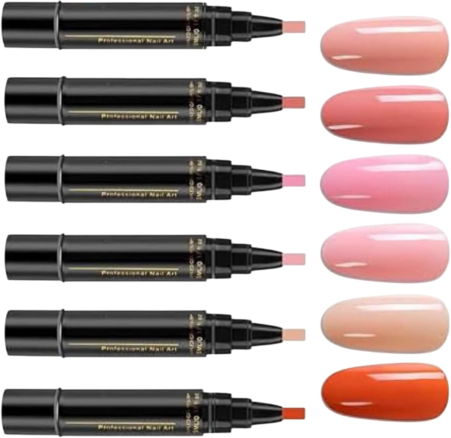 Nail Polish Pens for Women | Quick-Dry Nail Polish Art Pens 6 Colors,No UV Gel Toe Nail Polish Painting Kit for Women Teen Girls Manicure