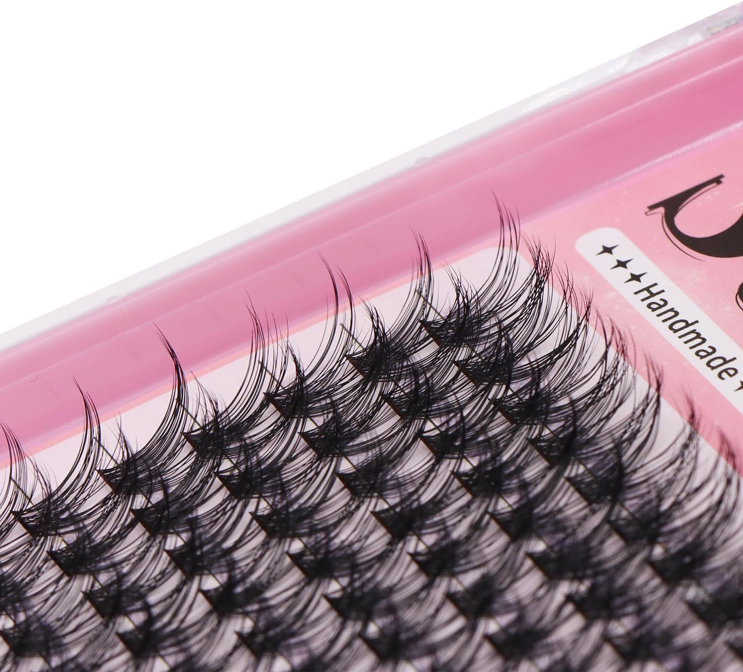 SULV False Eyelash Cluster Black Lashes 8-20Mm Mixed Large Tray D Curl Lashes Extensiond Lashes Wispy Lashes Extensions Lash Clusters (D#-Black-18Mm) - D-Black-12Mm image number 5