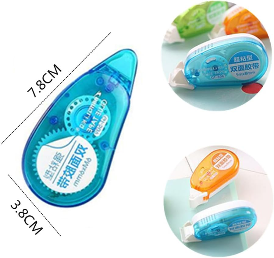 Double Sided Tape Roller, Granmagazz 3 Pack Glue Tape Roller, Scrapbooking Tape, Permanent Adhesive Tape Dispenser Runner for Crafts and Arts Projects, Photo-Safe (6Mm X 6M) image number 3