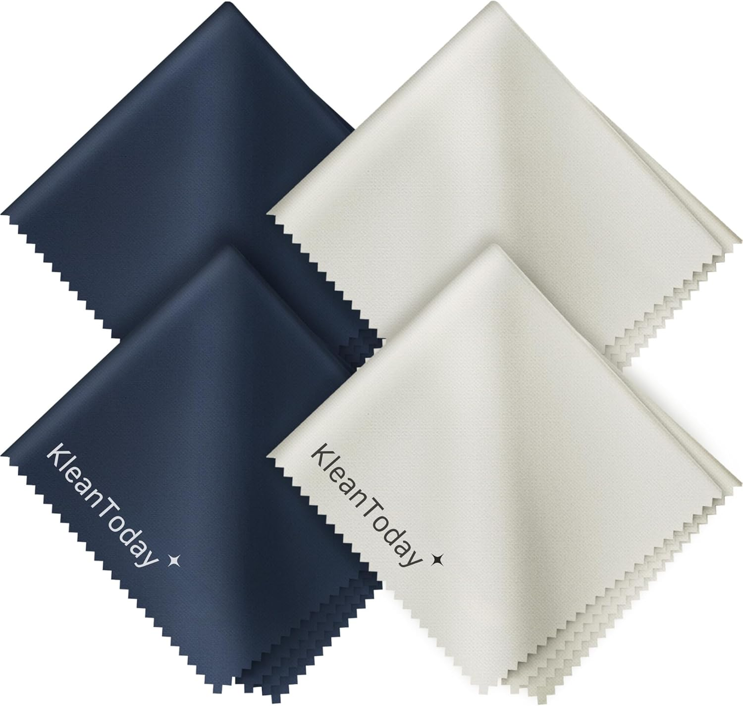 Kleantoday Microfiber Cleaning Cloth (Pack of 4) Ultra-Soft Cleaning Cloth for Glasses, Iphone, Camera Lens, Screens & More image number 1