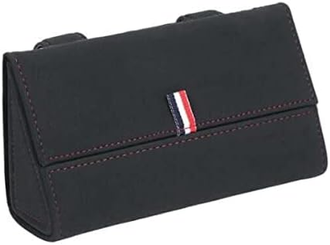 BOOC Soft Suede Car Sun Visor Glasses Case,Bigger Space Magnetic Ticket Card Sunglasses Storage Box Glasses Holder Compatible with Universal Vehicle Accessories image number 5