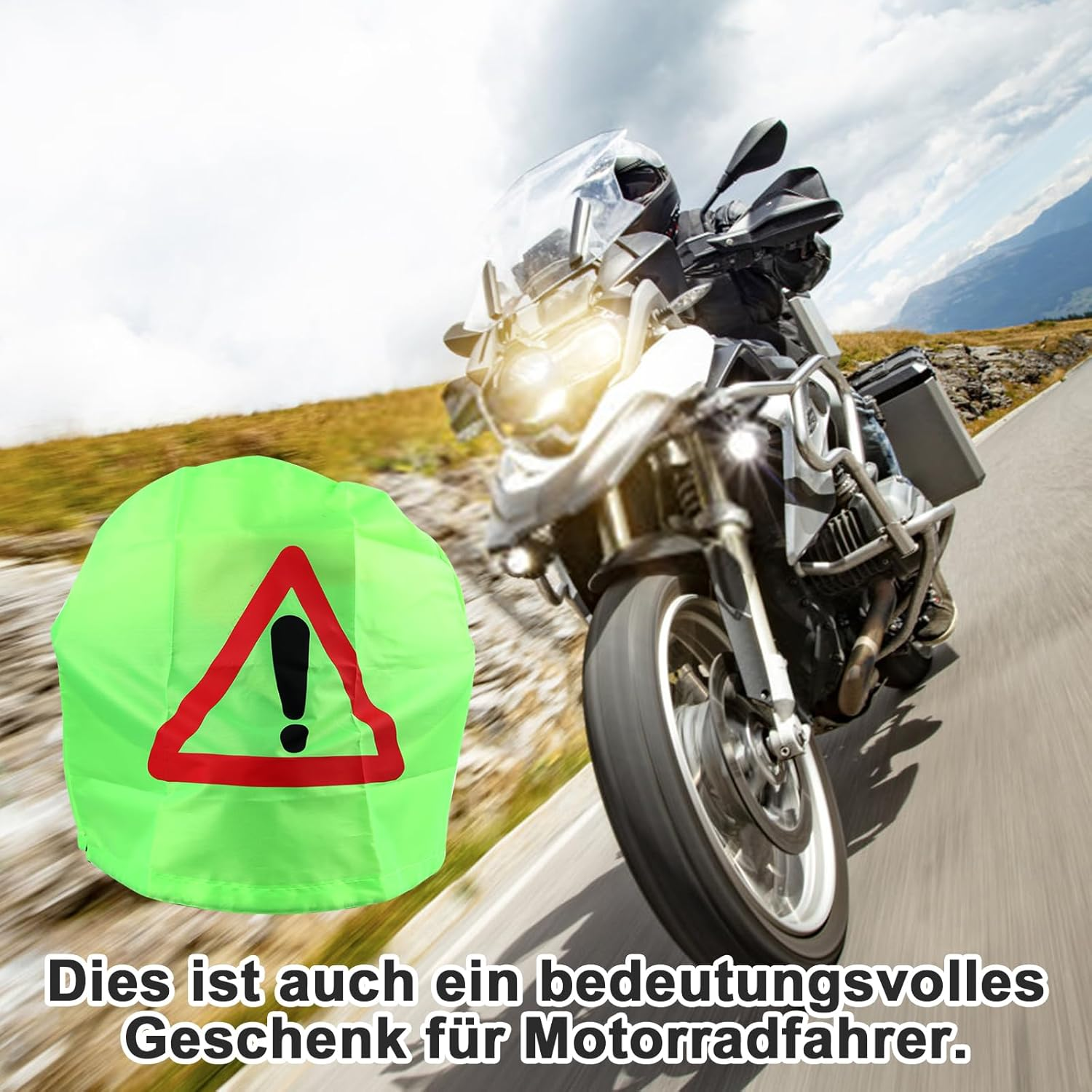 Motorcycle Helmet Bag, Warning Triangle Motorcycle, First Aid Breakdown Triangle Motorcycle Helmet Bag, Warning Triangle Motorcycle Helmet Cover for Accident Protection, Warning Signal, Accident Site,