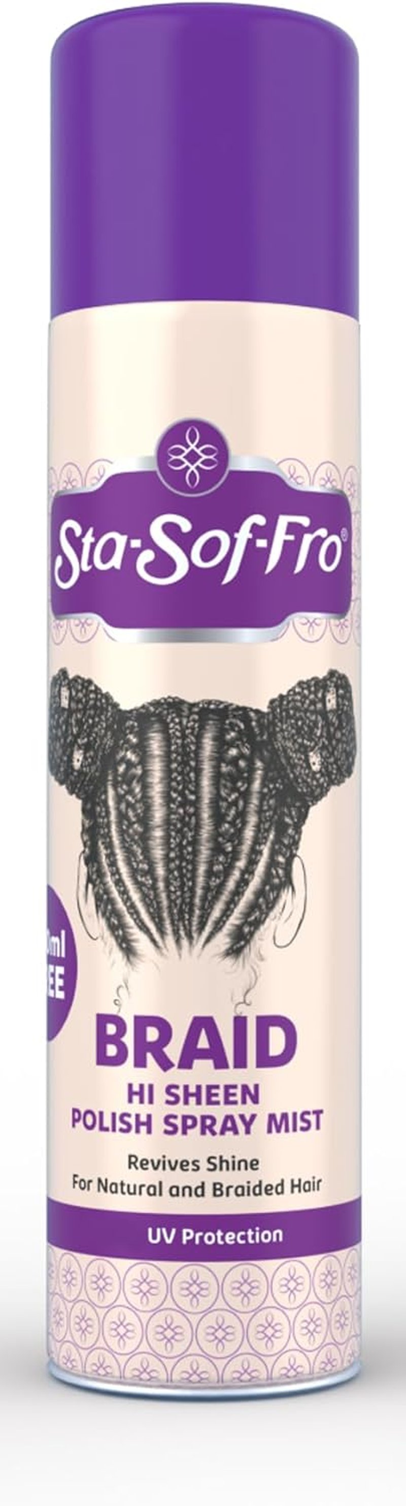 Sta-Sof-Fro Braid Hi Sheen Polish Spray Mist 325Ml