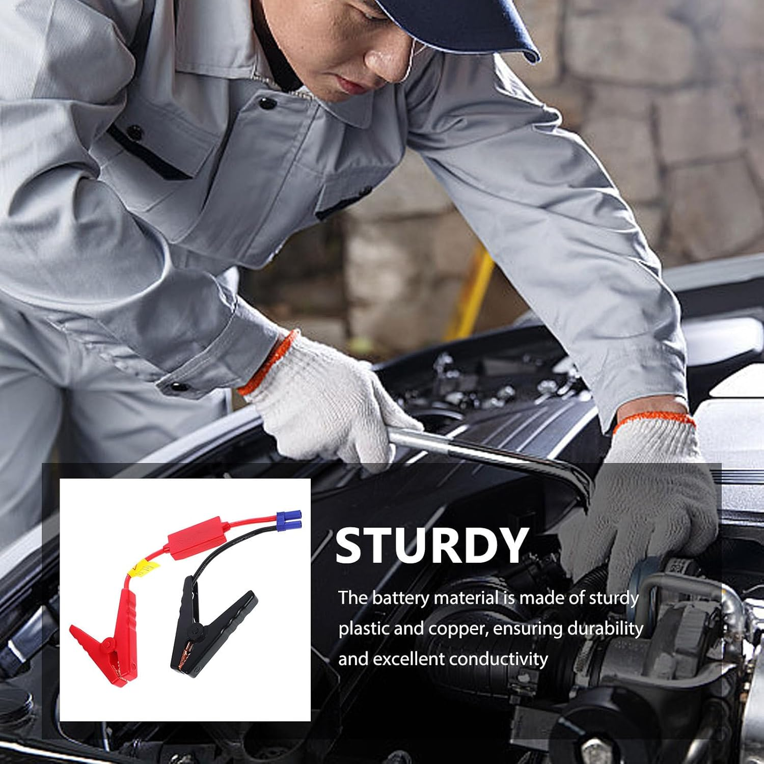 MUSISALY Car Jump Starter Clip Portable Battery Clamp with Safe Protection and Easy Carry for Vehicle Use image number 4