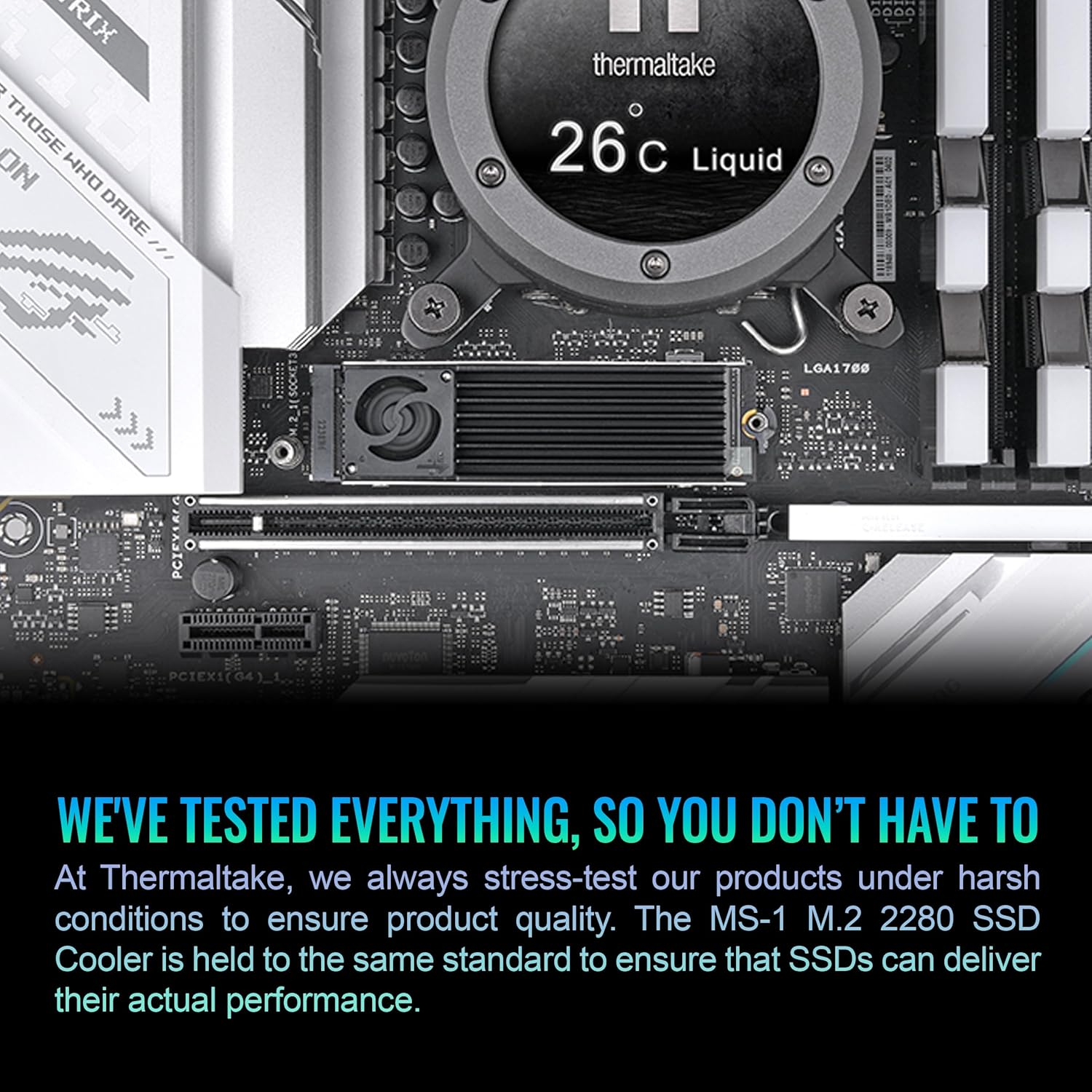 Thermaltake MS-1 M.2 2280 SSD Cooler, CL-O043-AL02BL-A image number 5