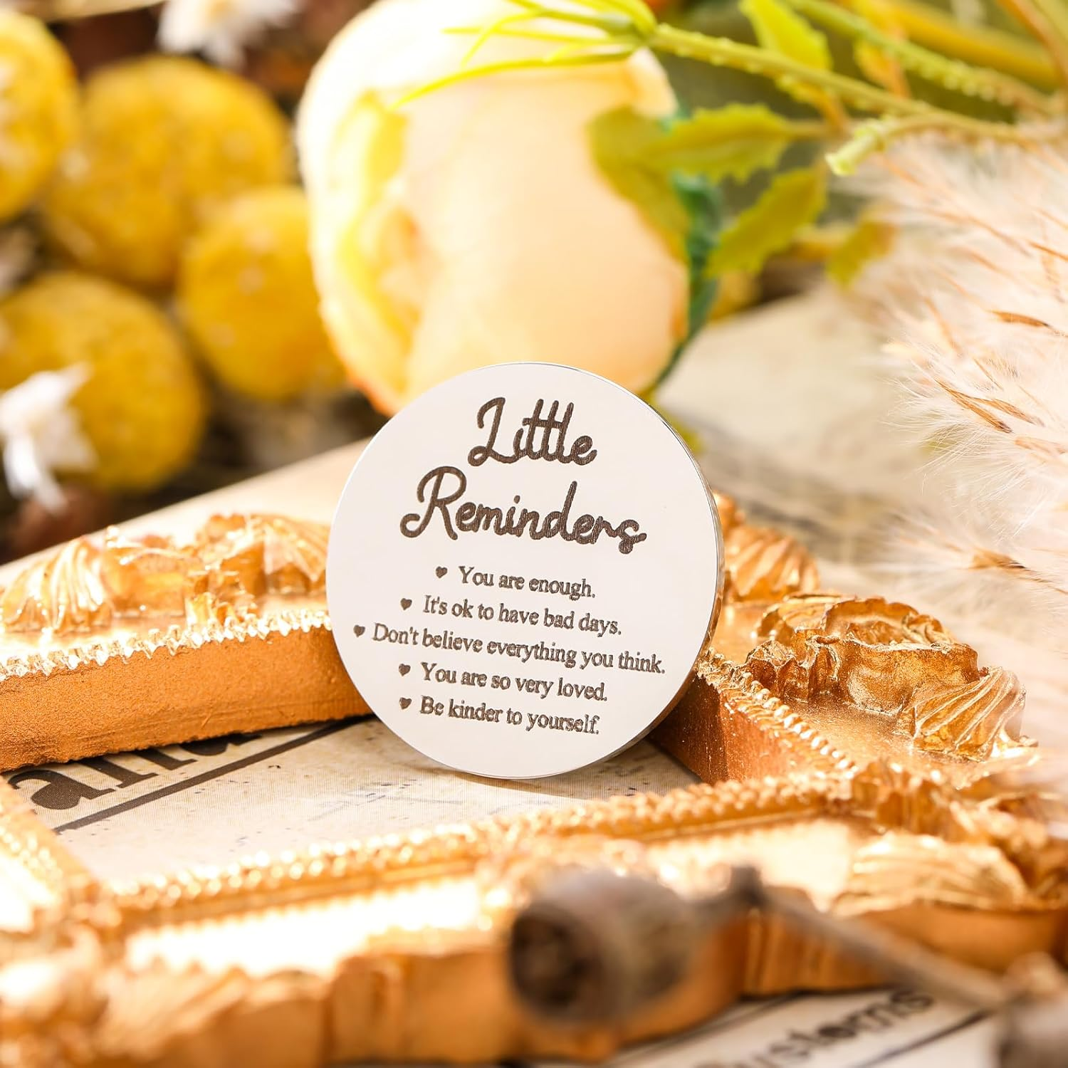 Sureio Pocket Hug Token Gift Long Distance Relationship Keepsake Inspirational Gift Keychain Valentine'S Day Gifts(Little Reminders) image number 1