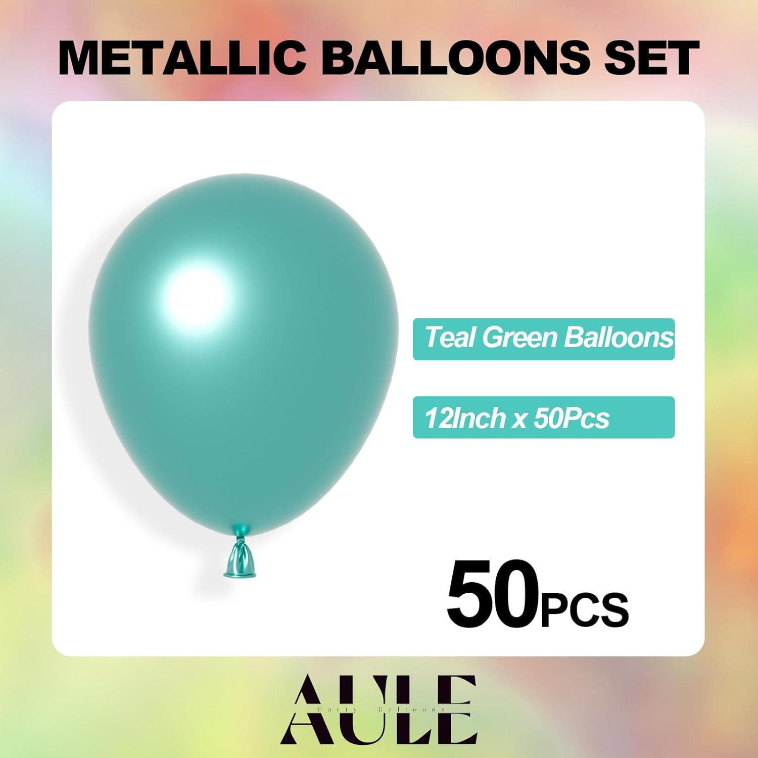 Party Balloons 50 Pcs 12Inch Metallic Chrome Helium Shiny Latex Thicken Balloon Perfect Decoration for Wedding Birthday Baby Shower Graduation Christmas Carnival Party Supplies Green - Gold image number 6