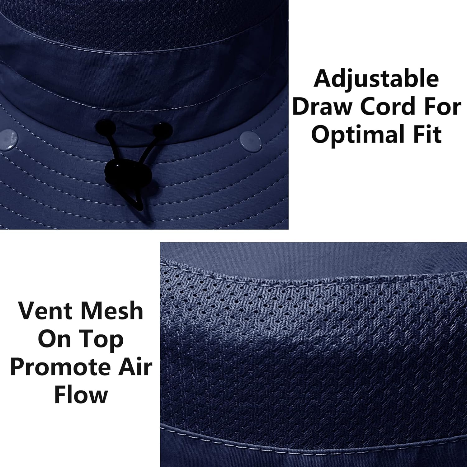 UPF 50+ Sun Fishing Hat for Men Women Wide Brim Hat with Detachable Face Cover & Neck Flap image number 1