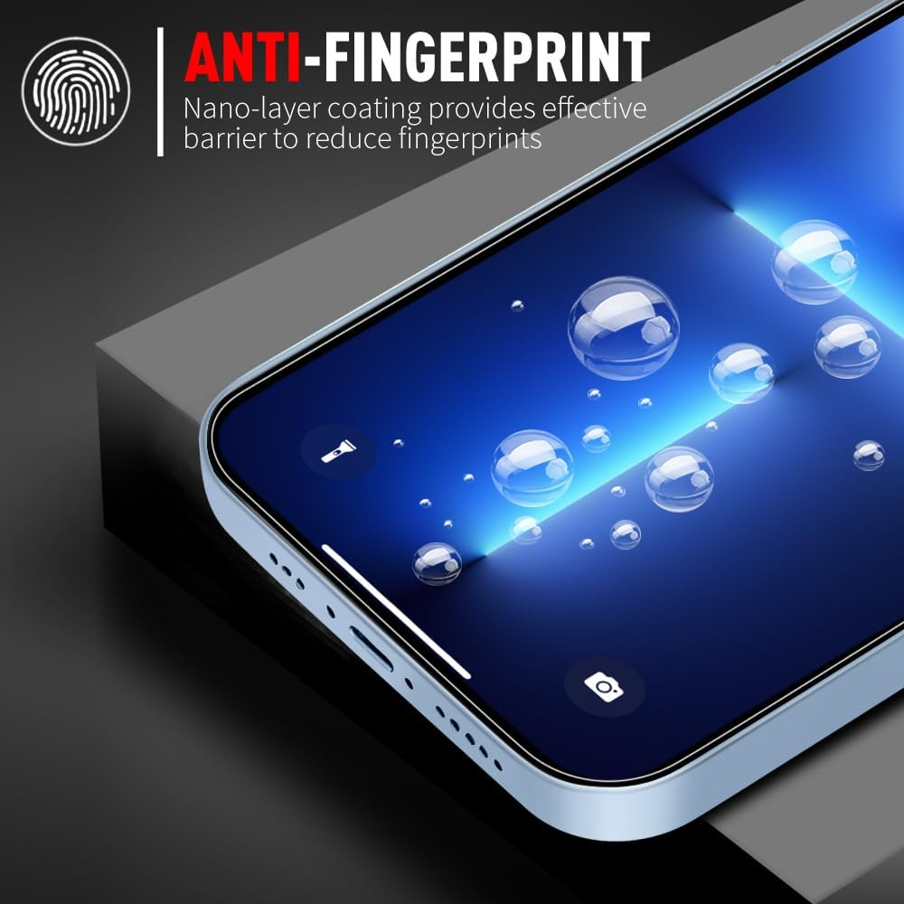 Eastele Iphone 16 plus Iphone 15 plus & Iphone 15 Pro Max 6.7-Inch Tempered Glass Screen Protector, Japanese Glass, 2-Pack image number 4