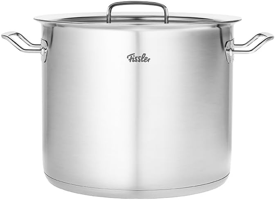 Fissler Original Profi Collection/High Cooking Pot (Diameter 28 Cm, 14 L) Stainless Steel Pots with Metal Lid, Inner Scale - Induction image number 3
