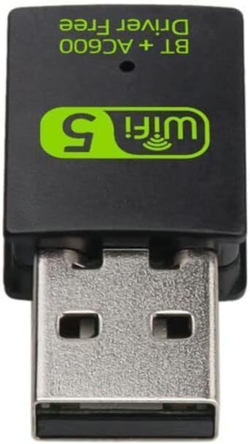 Bluetooth Dongle, WLAN USB Stick 600Mbps USB Wifi Bluetooth Adapter PC Dual Band 2.4Ghz/5Ghz Wireless Wi-Fi Network Card