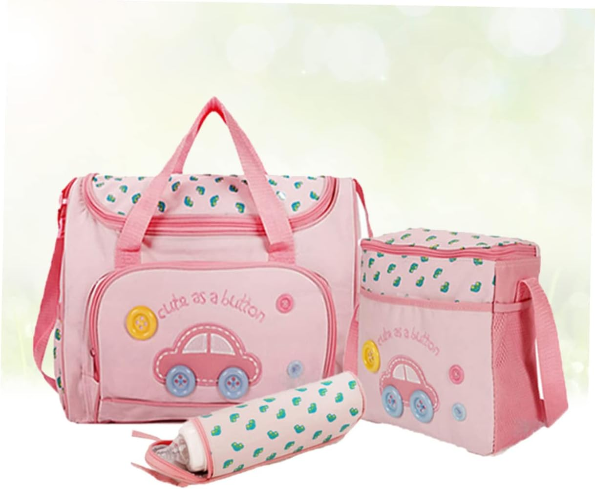 Bestonzon Multi-Function Diaper Bag Set Shoulder Strap Large Capacity Mummy Tote Includes Changing Pad and Bag for Travel and Daily Use image number 4