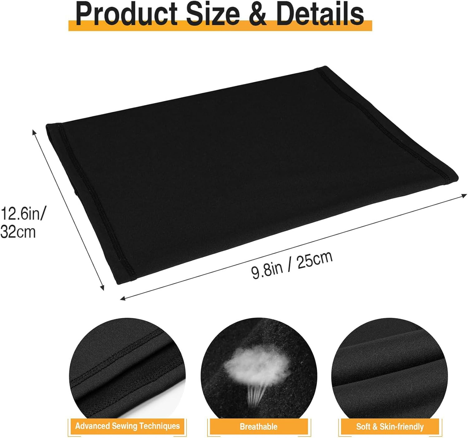 2 Packs Neck Warmer Gaiter Ski Balaclava for Men and Women Reusable Neck Cover UV Protection Balaclava for Men Women Outdoor Sport image number 2