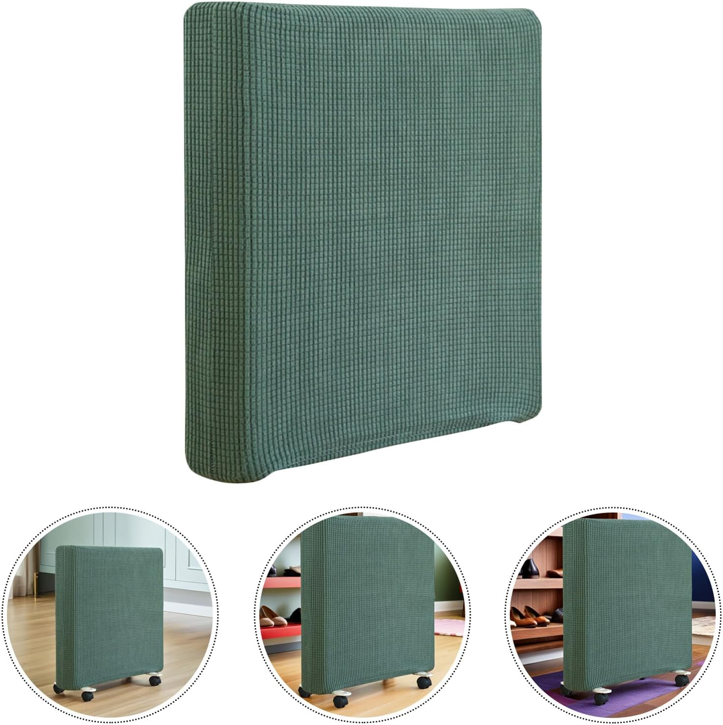 Gadpiparty Washable Breathable Radiator Cover Portable Heater Dustproof Cover for Indoor Home Use Matcha Green Large Protective and Easy to Clean Radiator Dust image number 2