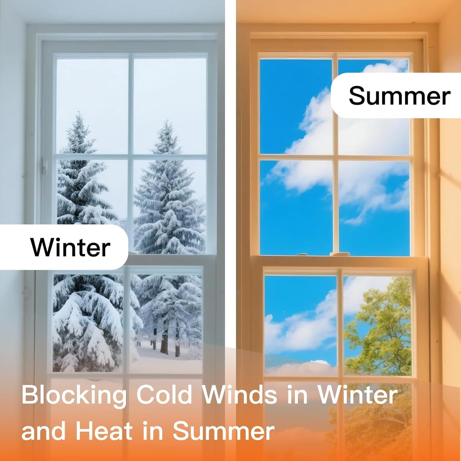 Window and Door Seal Strip 10M, Self Adhesive Weather Stripping, Brown D Profile Rubber Tape for Draft Stopper, Soundproofing and Insulation for Doors and Windows, Suitable for 5-7Mm Gaps image number 5