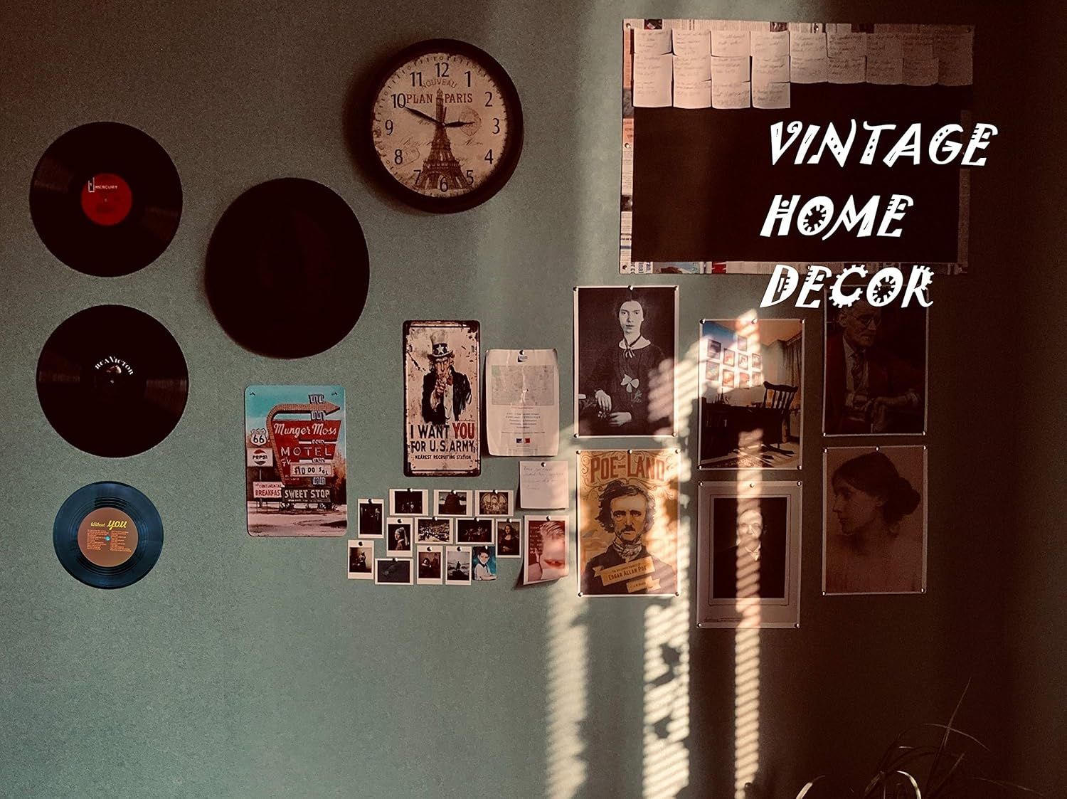 Mini ZOZI 7 Inch Blank Vinyl Records Fake 10 Pieces in 1 Pack for Indie Aesthetic Room Decor or Home Decor on Wall for Bedroom or Living Room Discos Music Studio Hip Hop Decorative Purpose image number 4