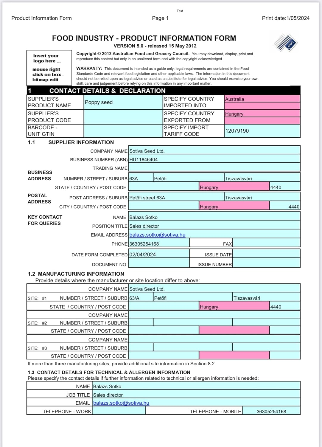 2Kg Poppy Seeds Ideal for Culinary Delights Baking, Cooking, Seasoning & Tea I 100% Natural Hungarian Fresh Crop Dark Blue (Papaver Somniferum from Hungary) image number 4