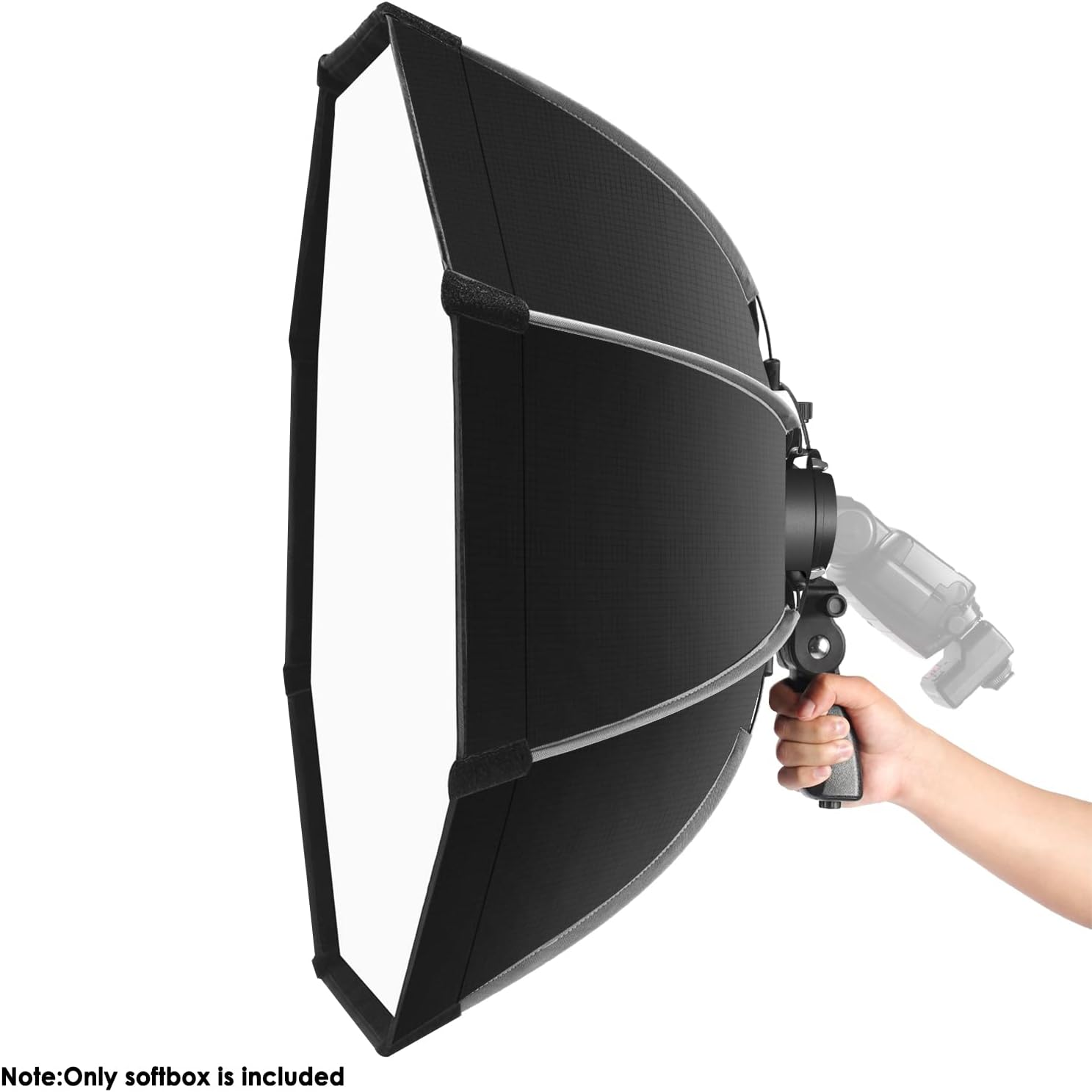 NEEWER 26''/65Cm Octagonal Softbox Quick Release, with S-Type Bracket Mount, Carrying Bag Compatible with Neewer TT560 NW561 NW600 NW620 NW700 NW-670 750II and Q3 Ad200Pro Flash Strobes-Sf-Rp26 image number 4