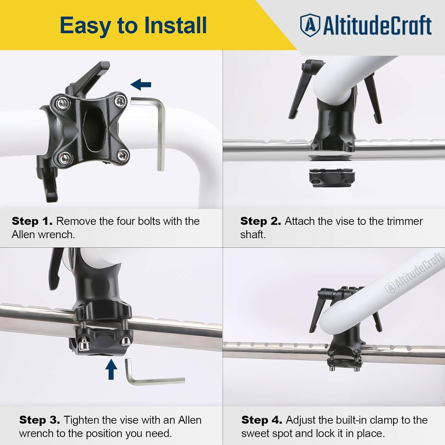 Upgraded Weed Eater Handle, String Trimmer Handle Extension, Ergonomic Back Saver Lawn Trimmer Handle Grip - Universal Weedeater Handle for Easy Yard Trimming (Patented) image number 2