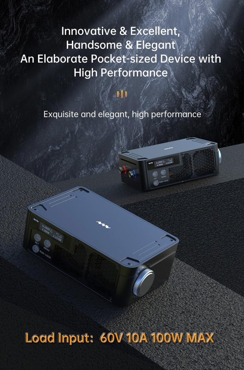 TOOLSAGE MDP-L1060 DC Electronic Load Meter Programmable Tester Resistor Monitor Portable Stackable Wireless Load Test Modules image number 3
