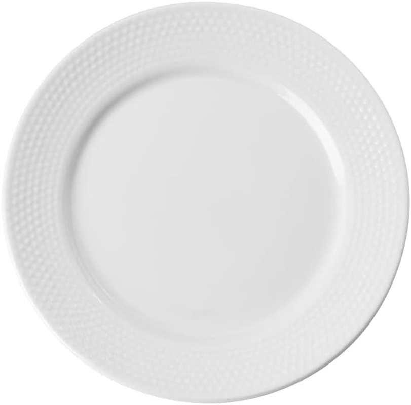 Wiltshire White Stipple Embossed 12 Piece Dinner Set