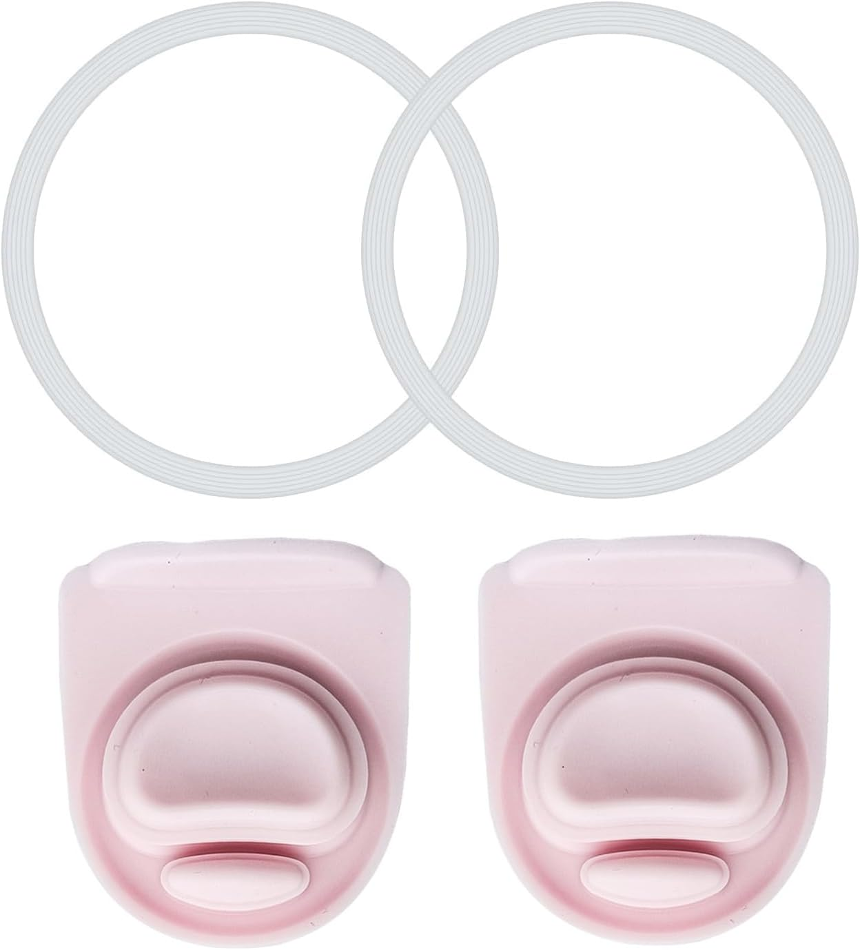 2 Pcs Replacement Stopper and 2 Pcs Silicone Lid Seal Ring for Owala Freesip Water Bottle 24/32/40 Oz, Bpa-Free Seal Bottle Cap Mouth Stopper Gasket Silicone Plug Accessories