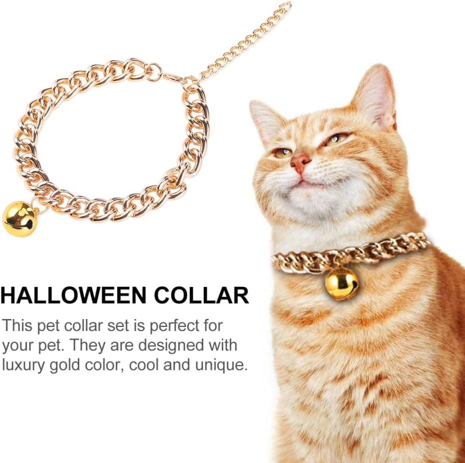 1Pc Pet Bell Collar Pet Necklace for Cats and Dogs Portable Decoration Accessories Stylish Pet Supplies with Bell Pendant image number 4