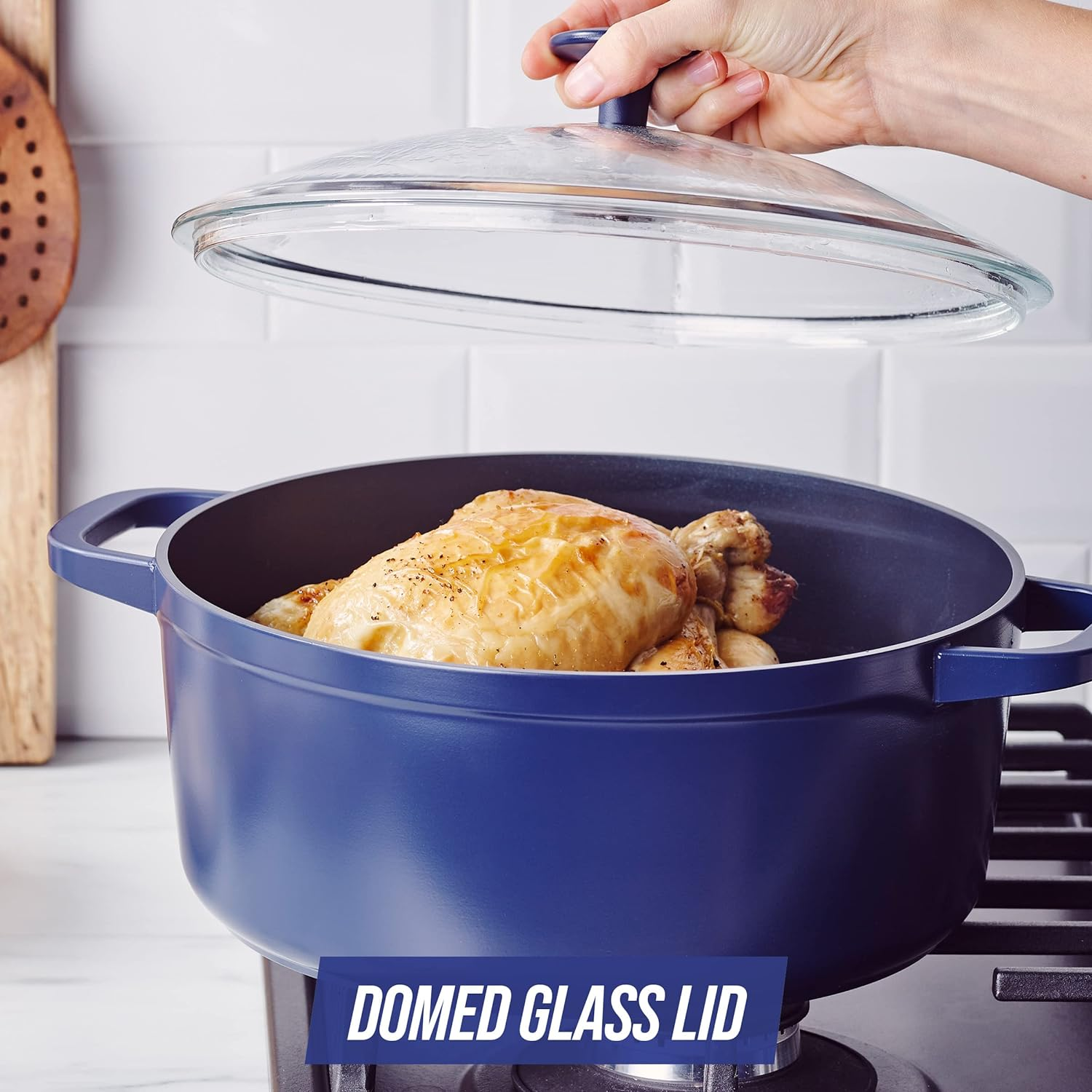 Blue Diamond Cookware Big Batch Ceramic Nonstick Dutch Oven, 5.5QT image number 1