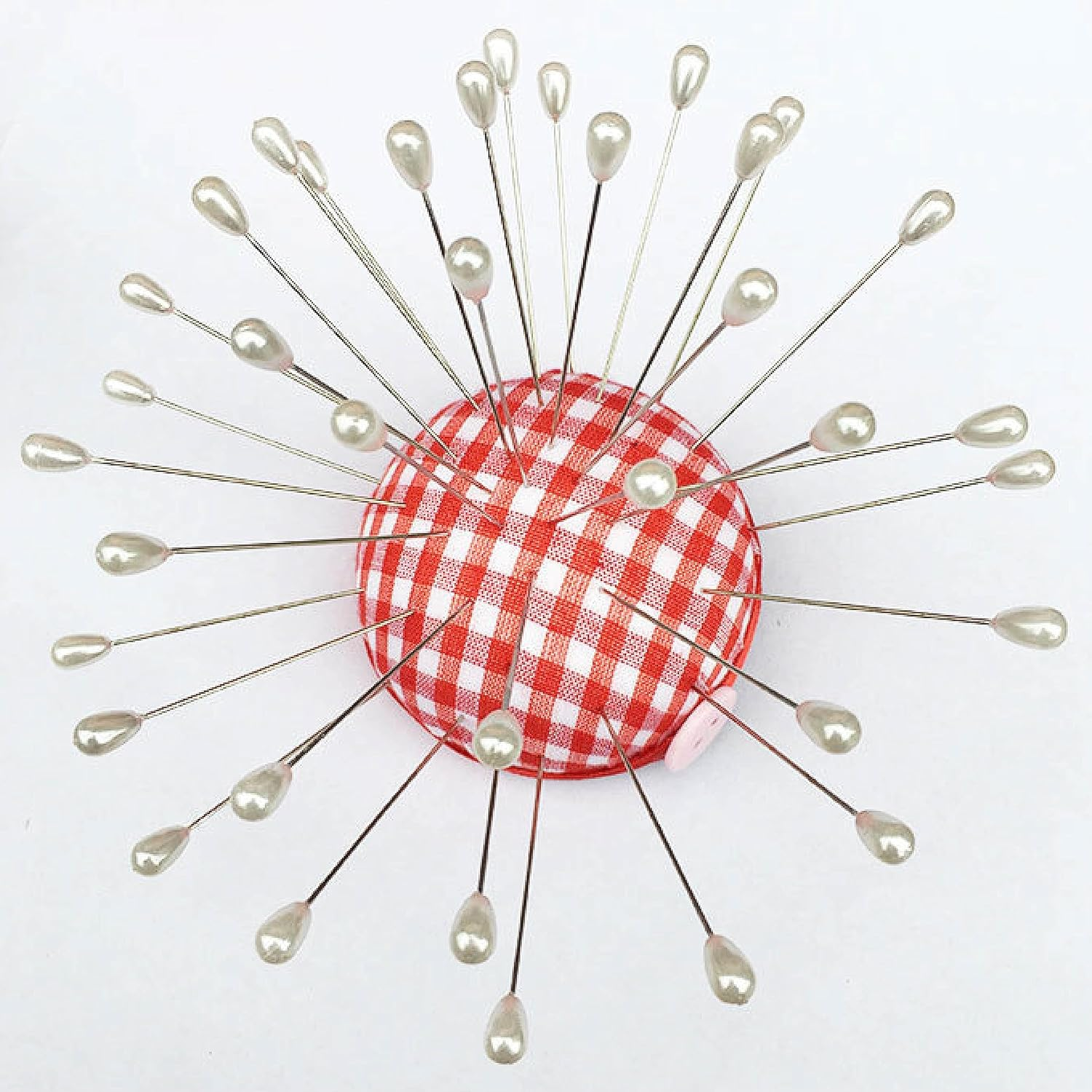 Zlongron 100 Pieces Hijab Pins, Long Teardrop Pearl Head Pin, Boutonniere Pins, Buttonhole Pin, Can Also Be Used for Jewelry Making Sewing Wedding Floral Decorations and DIY Crafts image number 3