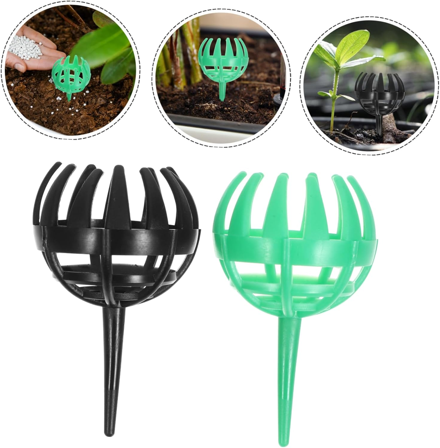 ANDRESLAD 20Pcs Planting Fertilizer Holders Gardening Containers for Bonsai Garden Supply for -Term Use and Replacement image number 1