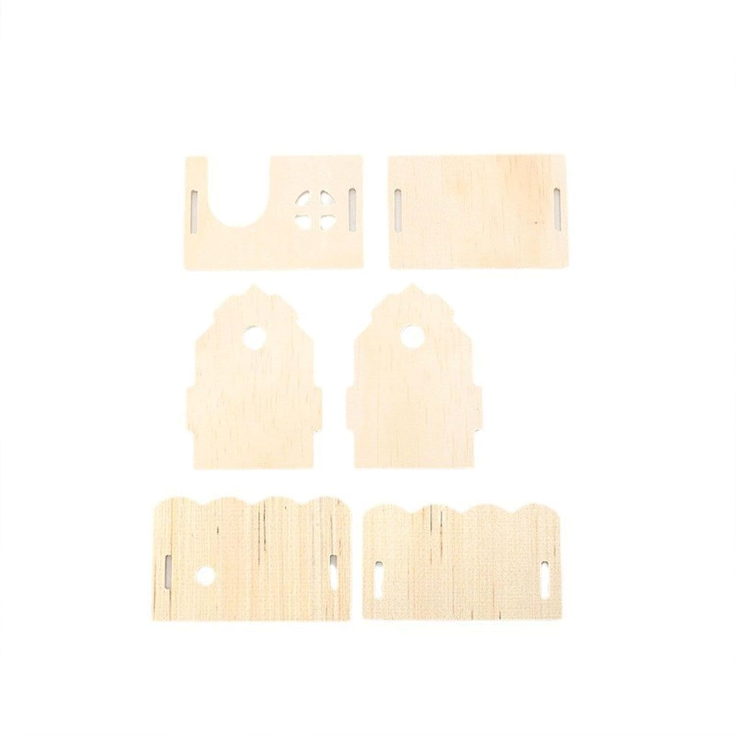 Wooden Hamster House Hideout, Small Animals Habitat Toys for Dwarf Hamster Gerbils, Mice, Rats, Hedgehog image number 3